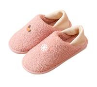 Unisex Pantoffeln Geschlossen Winterhausschuhe Thermo Plüschhausschuhe - Damen Herren Winter Gefüttert Warme Hausschuhe Kuschelige Slippers Memory Foam Filzpantoffeln Für Drinnen Und Draußen
