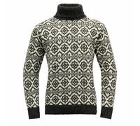 Unisex-Pullover Devold Hoddevik Wool High Neck Anthrazit/Offwhite S