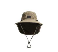 Unisex Sommer-Kappen mit breiter Krempe, wasserdicht und schnell trocknend, Outdoor-Visier-Eimerhüte, atmungsaktiver Netz-Sonnenhut Nackenklappe(Khaki)
