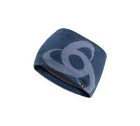 unisex stirnband odlo ceramiwarm mid gage blau