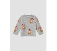 Unisex Strickpullover mit Weihnachtsmotiven 80 grau|mehrfarbig 2171998.94X2.80