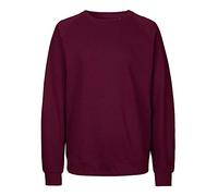 Neutral Bio-Unisex-Sweatshirt mit Rundhalsausschnitt, bordeaux, Gr. M