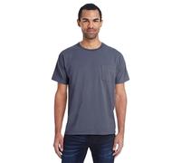 Unisex-T-Shirt mit st ckgef rbter Tasche Schwarz S (D0102H7K0Q6)