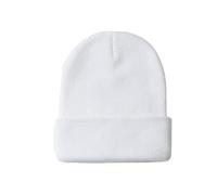 Unisex Thermo-Strickmütze, weich, dehnbar, für Damen und Herren, kaltes Wetter, Wintermütze mit Totenkopf-Motiv