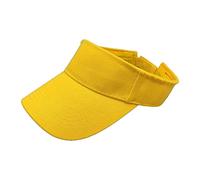 Unisex Visor Cap Sonnenhut Tenniskappe mit Sonnenblende Baseballmütze Einstellbar Visor Sommer für Damen Herren Schirmmütze Baseball Kappe Sommerhut Sonnenvisor Damenvisor Hat (y4-Yellow, One Size)