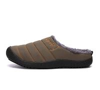 Unisex Winter Wärme Hausschuhe Bequem Plüsch Home Rutschfeste Slippers Wasserdicht Baumwolle Pantoffeln Armee Grün 40