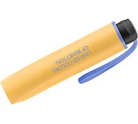 United Colors of Benetton Cuatrogotas 2018 Regenschirm, faltbar, 60 cm, Creme, Gelb-Violett, 95 cm