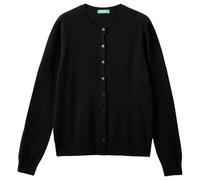 United Colors of Benetton Damen Koreanisches Trikot M/L 1002D5485 Strickjacke, Schwarz 100, XL