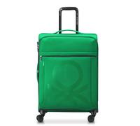United Colors of Benetton Erweiterbares Softside-Gepäckstück mit Spinnrollen, Grün, Checked-Large 27 Inch, Erweiterbares Softside-Gepäckstück mit Spinnrollen