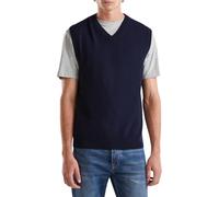 United Colors of Benetton Herren Maglia Scollo V S/M 1002u400l Weste, blau, Medium