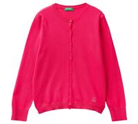 United Colors of Benetton Mädchen und Mädchen Koreanisches Trikot M/L 1194C5450 Strickjacke, Rot Magenta 34l, M