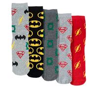 United Labels 5 Paar DC Comics Justice League Socken für Herren, 40-45, Herrensocken, Männer Strümpfe