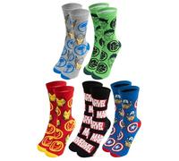 United Labels 5 Paar Marvel Socken für Herren, bunt, 40-45, Herrensocken Superhelden, Männer Strümpfe