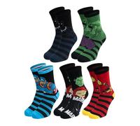 United Labels 5 Paar Marvel Socken für Herren, bunt, 40-45, Herrensocken Superhelden, Männer Strümpfe