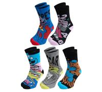 United Labels 5 Paar Sesamstraße Socken für Herren, bunt, 40-45, Herrensocken, Männer Strümpfe