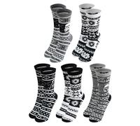 United Labels 5 Paar Star Wars Socken für Herren, Schwarz Weiß, 40-45, Herrensocken, Männer Strümpfe