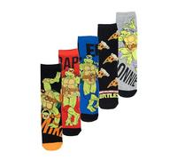 United Labels 5 Paar Teenage Mutant Ninja Turtles Socken für Herren, Bunt, 40-45, Herrensocken, Männer Strümpfe