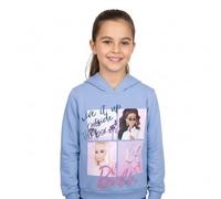 United Labels Barbie Hoodie für Mädchen - Kinder Kapuzenpullover Pullover mit Kapuze Sweatshirt Blau (DE/NL/SE/PL, Numerisch, 122, 128, Regular)