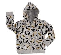 United Labels Batman Jungen Sweatjacke grau, Kinder Sweatshirt Jogger Kapuzenjacke (98/104)