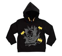 United Labels DC Comics - Batman Jungen Kinder Kapuzenpullover Hoodie Sweatshirt Schwarz Gr. 98-104