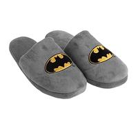 United Labels DC Comics Hausschuhe für Damen und Herren - Batman Unisex Puschen Schlappen Slipper Pantoffeln Grau (eu_footwear_size_system, adult, men, numeric_range, medium, numeric_40, numeric_41)