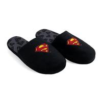 United Labels DC Comics Superman Hausschuhe für Damen und Herren, Schwarz, 40/41, Unisex Pantoffeln Winter, Puschen