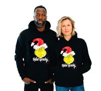 United Labels Der Grinch Hoodie für Herren und Damen, Schwarz, Feelin Grinchy, 3XL, Winter Pullover mit Kapuze, Kapuzenpullover Unisex