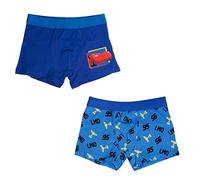 United Labels Disney Cars - Lightning McQueen Boxershorts für Jungen Unterhose Unterwäsche Blau (2er Pack) (as3, Numeric, Numeric_110, Numeric_116, Regular)