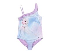 United Labels Disney Die Eiskönigin Badeanzug für Mädchen mit Rüschen, ELSA Frozen, Lila Blau, 98-104, Schwimmanzug Kinder, Schwimmkleidung