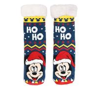 United Labels Disney Mickey Mouse Kuschelsocken für Damen, Blau, 35-38, flauschige Stoppersocken, Wintersocken, warme Socken, Hüttensocken