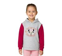 United Labels Disney Minnie Mouse Pullover mit Kapuze für Mädchen, Grau, 86-92, Hoodie, Sweatshirt, Kapuzenpullover für Kinder