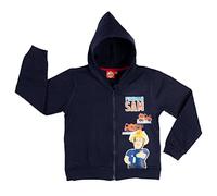 United Labels Feuerwehrmann Sam Kapuzenpullover für Jungen mit Reißverschluss Hoodie Sweatjacke Blau (as3, Numeric, Numeric_98, Numeric_104, Regular, 98-104)