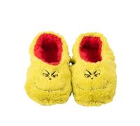 United Labels Grinch Hausschuhe Plüsch für Damen, Grün, 35-38, Pantoffeln Winter, Puschen Weihnachten