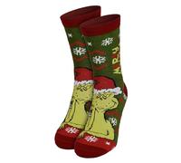 United Labels Grinch Socken für Damen, Grün, 39-42, Damensocken lustig Merry Grinchmas, Weihnachtssocken, Grinch Strümpfe