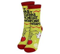 United Labels Grinch Socken für Damen, Grün, 39-42, Damensocken lustig Twas the night before Grinchmas, Weihnachtssocken, Grinch Strümpfe