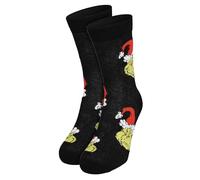 United Labels Grinch Socken für Herren, Schwarz, 43-46, Herrensocken lustig, Weihnachtssocken, Grinch Strümpfe