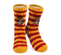 United Labels Harry Potter Kuschelsocken für Damen, Orange Rot, OneSize 38-43, flauschige Stoppersocken mit Sherpa Futter, warme Socken, Hüttensocken