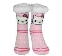 United Labels Hello Kitty Hüttensocken - Haussocken für Damen Kuschelsocken Flauschige Wintersocken warme Frauen Socken Rosa (DE/NL/SE/PL, Numerisch, 35, 38, Regular, Regular)