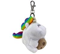 United Labels Schlüsselanhänger xPummel Keks - Plüsch Pummeleinhorn mit Keks, 10 cm