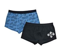 United Labels KISS Boxershorts 2er Pack, blau + schwarz (L)