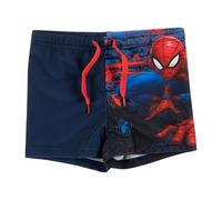 United Labels Marvel Spiderman Badehose für Jungen, Blau Rot, 134/140, Badeshorts Kinder, Schwimmhose
