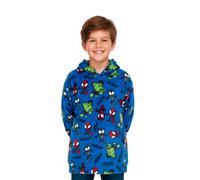 United Labels Marvel Spidey und Seine Super-Freunde Oversize Hoodie Decke mit Ärmeln und Kapuze für Jungen, Blau, Kuschelpullover Einheitsgröße, Flauschiger Deckenpullover