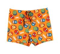 United Labels Marvel The Avengers Badehose für Jungen, Orange, Badeshorts Kinder, Schwimmhose