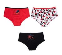 United Labels Miraculous Panty für Mädchen Kinder Slip Unterhose Unterwäsche Mehrfarbig Bunt (3er Pack) (as3, Numeric, Numeric_134, Numeric_140, Regular)