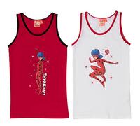 United Labels Miraculous Unterhemd für Mädchen Kinder Tank Top Hemdchen Unterwäsche Rot/Weiß (2er Pack) (as3, Numeric, Numeric_110, Numeric_116, Regular)