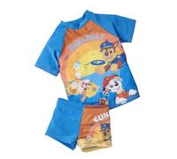 United Labels Paw Patrol Badeanzug zweiteilig UV Schutz 50+ für Jungen, Blau, 98-104, Badebekleidung Kinder mit Shirt und Hose, Bademode