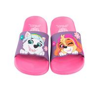 United Labels Paw Patrol Badelatschen für Mädchen, Pink, 29/30, Kinder Badeschlappen rutschfest, Schlappen mit Skye und Everest, Badesandalen