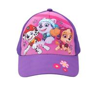 United Labels Paw Patrol Cap für Kinder, Marshall Skye und Everest, Lila Rosa, Basecap verstellbar, Kappe für Mädchen