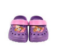 Paw Patrol Clogs für Mädchen - Skye Kinder Sandalen Pantoletten Hausschuhe Gartenschuhe rutschfest Lila (Lila, EU Schuhgrößensystem, Kleinkind, Numerisch (von/bis), M, 28, 29)