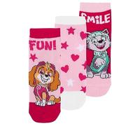 United Labels Paw Patrol Socken für Mädchen Kinder Sneaker Kindersocken Söckchen Mehrfarbig Bunt (3er Pack) (23-26)